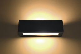 Kinkiet ceramiczny VEGA czarny lampa ścienna dekoracyjna - Sollux Lighting