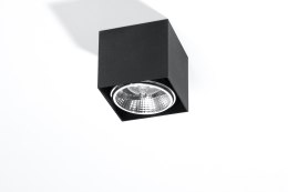 Plafon BLAKE czarny kostka sześcian aluminium oświetlenie sufitowe - Sollux Lighting - wizualizacja