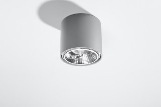 Plafon TIUBE szara aluminiowa lampa sufitowa - Sollux Lighting