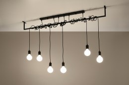 Lampa wisząca SALAMANCA 6 styl loft żarówki - Sollux Lighting