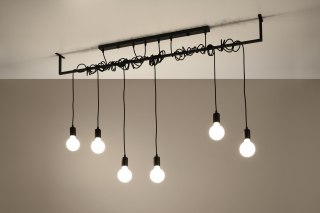 Lampa wisząca SALAMANCA 6 styl loft żarówki - Sollux Lighting