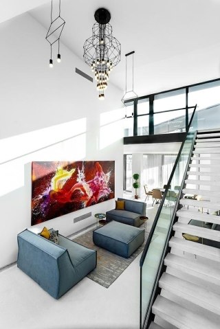 Lampa wisząca FLUSSO 2 czarna - King Home