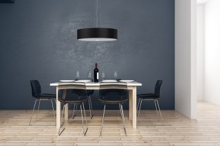 Lampa wisząca SKALA 50 czarna abażur maskownica do sypialni - Sollux Lighting