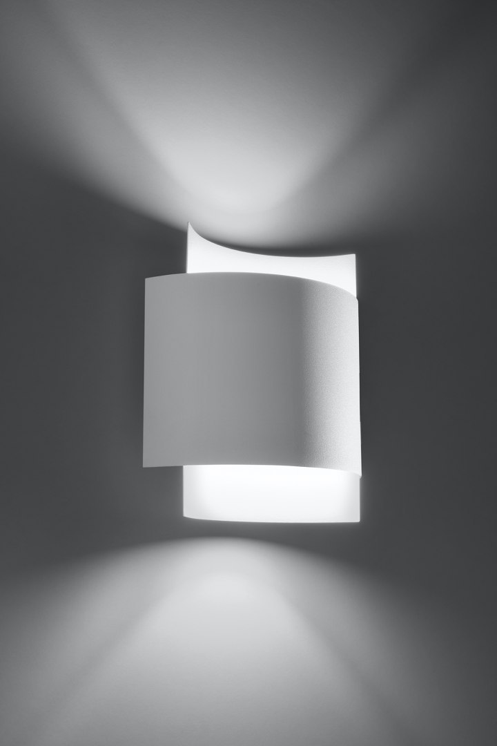 Kinkiet IMPACT biały lampa ścienna dekoracyjna - Sollux Lighting