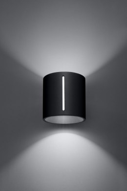 Kinkiet aluminiowy INEZ czarny lampa ścienna dekoracyjna - Sollux Lighting