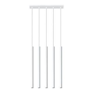 Lampa wisząca PASTELO 5 biała - Sollux Lighting
