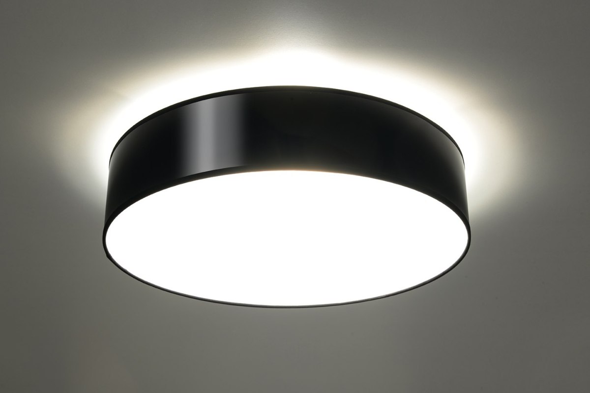 Plafon ARENA 55 czarny okrągły - Sollux Lighting