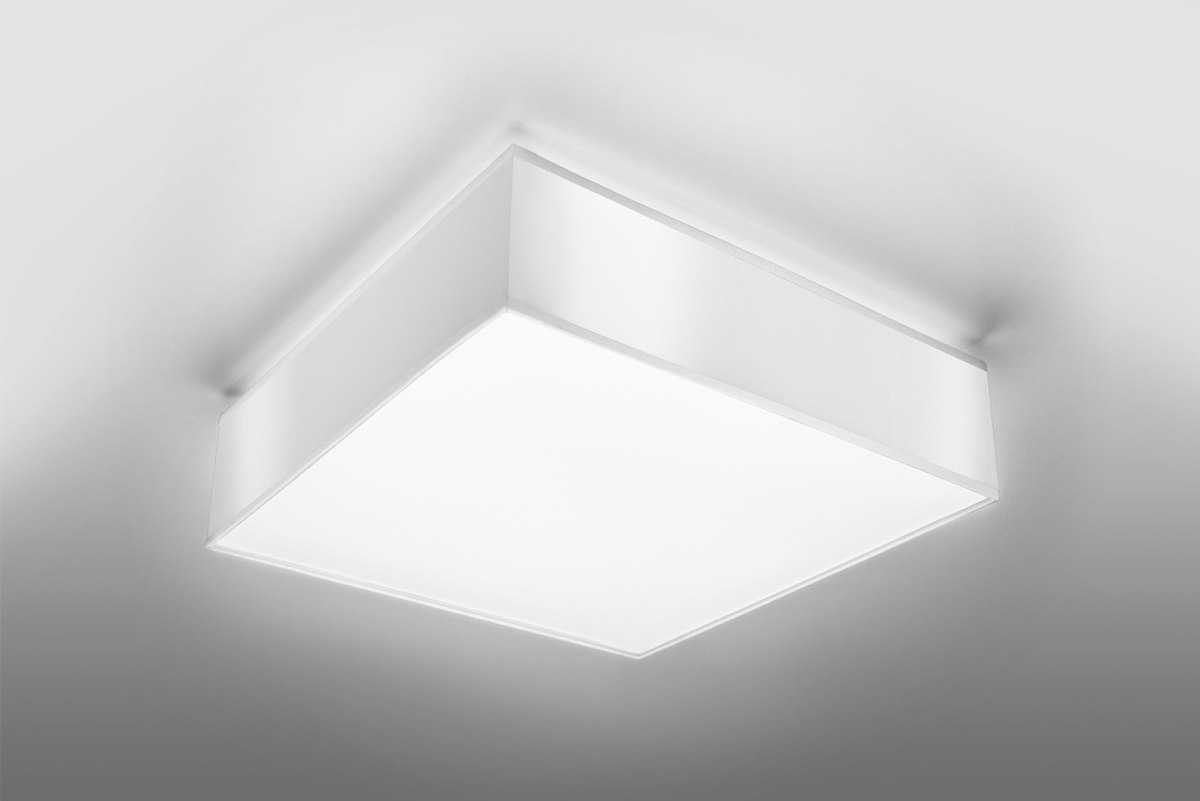 Plafon sufitowy HORUS 55 biały kwadratowy - Sollux Lighting
