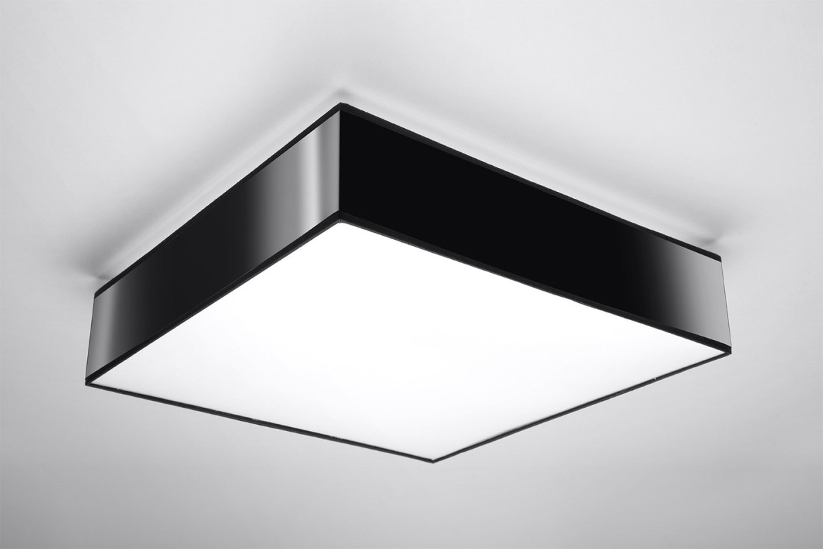 Plafon sufitowy HORUS 55 czarny kwadratowy - Sollux Lighting Plafon sufitowy HORUS 55 czarny kwadratowy - Sollux Lighting