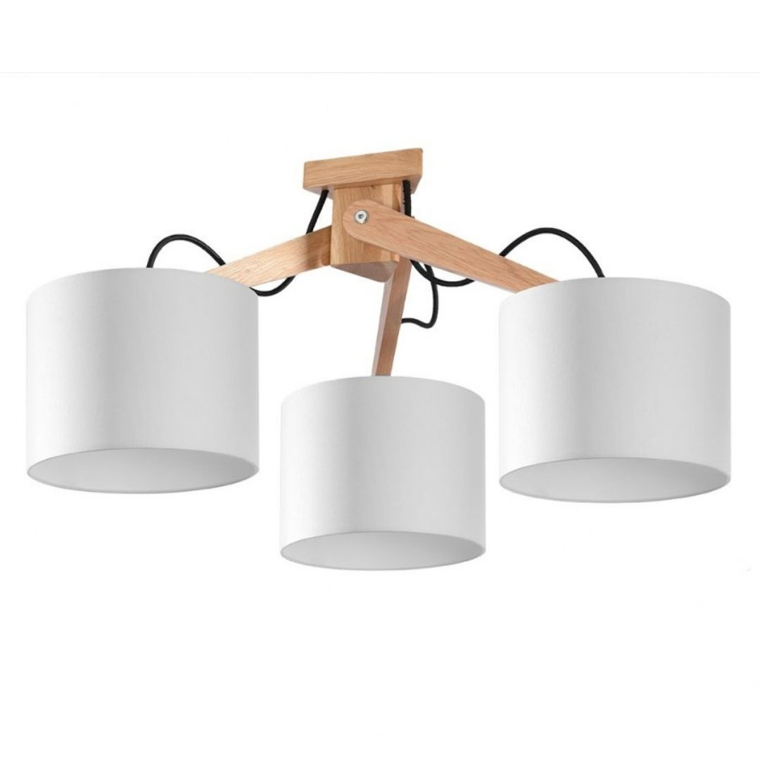 Plafon LEGNO 3 naturalne drewno - Sollux Lighting Plafon LEGNO 3 naturalne drewno - Sollux Lighting