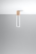 Lampa natynkowa PABLO biała tuba sufitowa - Sollux Lighting