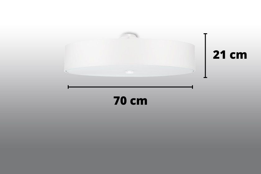 Plafon SKALA 70 biały - Sollux Lighting