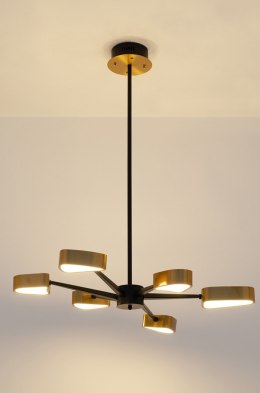 Lampa wisząca GALAXIA czarno-złota LED - King Home