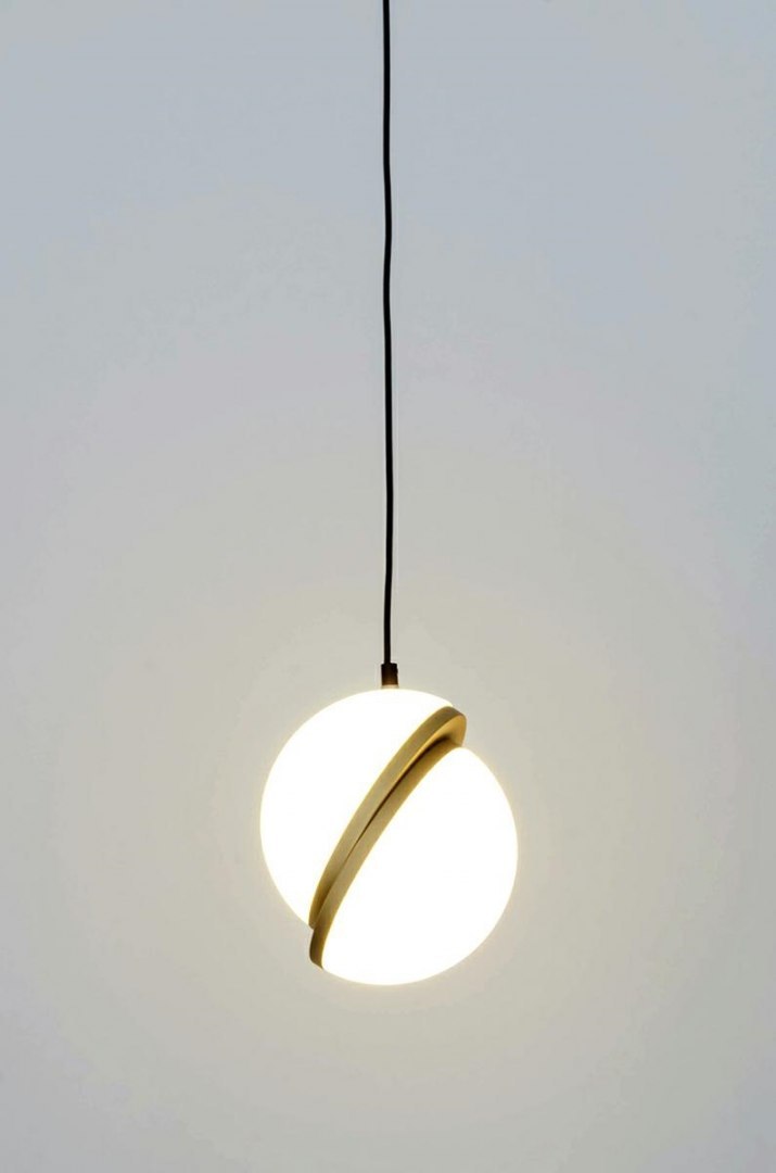 Lampa wisząca GLOBE 20 biała złota LED - King Home Lampa wisząca GLOBE 20 biała złota LED - King Home