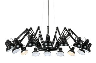 Lampa wisząca RAGNO 16 czarna - aluminium King Home