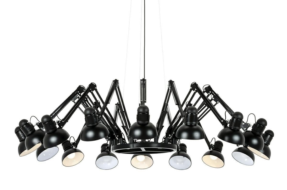 Lampa wisząca RAGNO 16 czarna - aluminium King Home Lampa wisząca RAGNO 16 czarna - aluminium King Home