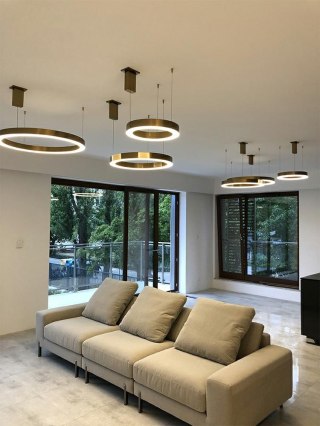 Lampa wisząca RING 60 złota LED - King Home