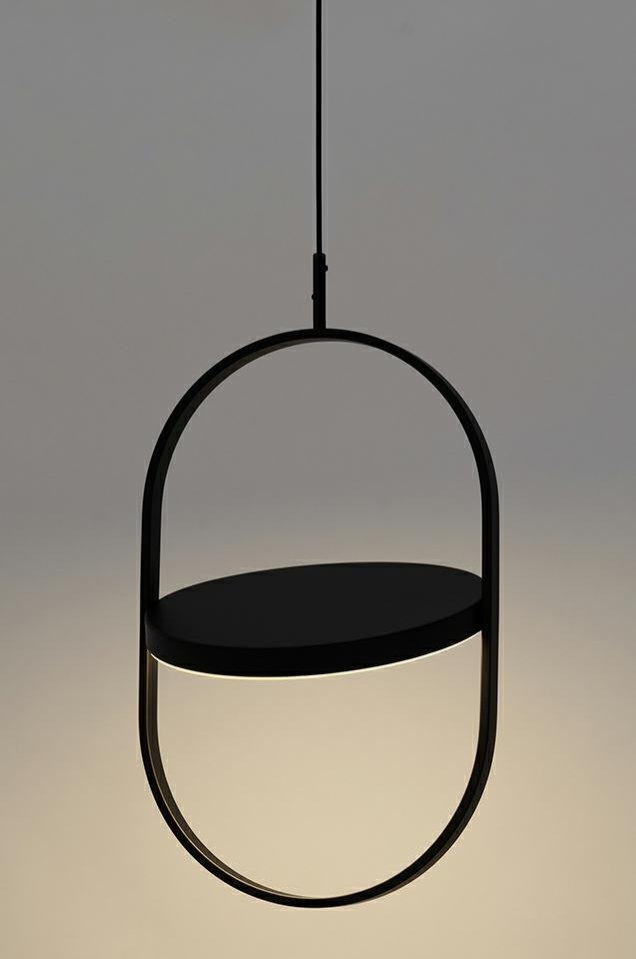 Lampa wisząca SPINNER 38 czarna - LED, aluminium King Home Lampa wisząca SPINNER 38 czarna - LED, aluminium King Home