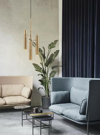 Lampa wisząca TUBI mosiądz - King Home