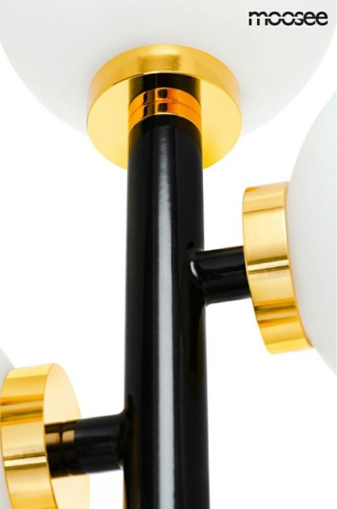 Lampa podłogowa COSMO FLOOR BLACK czarna, złota - Moosee Lampa podłogowa COSMO FLOOR BLACK czarna, złota - Moosee