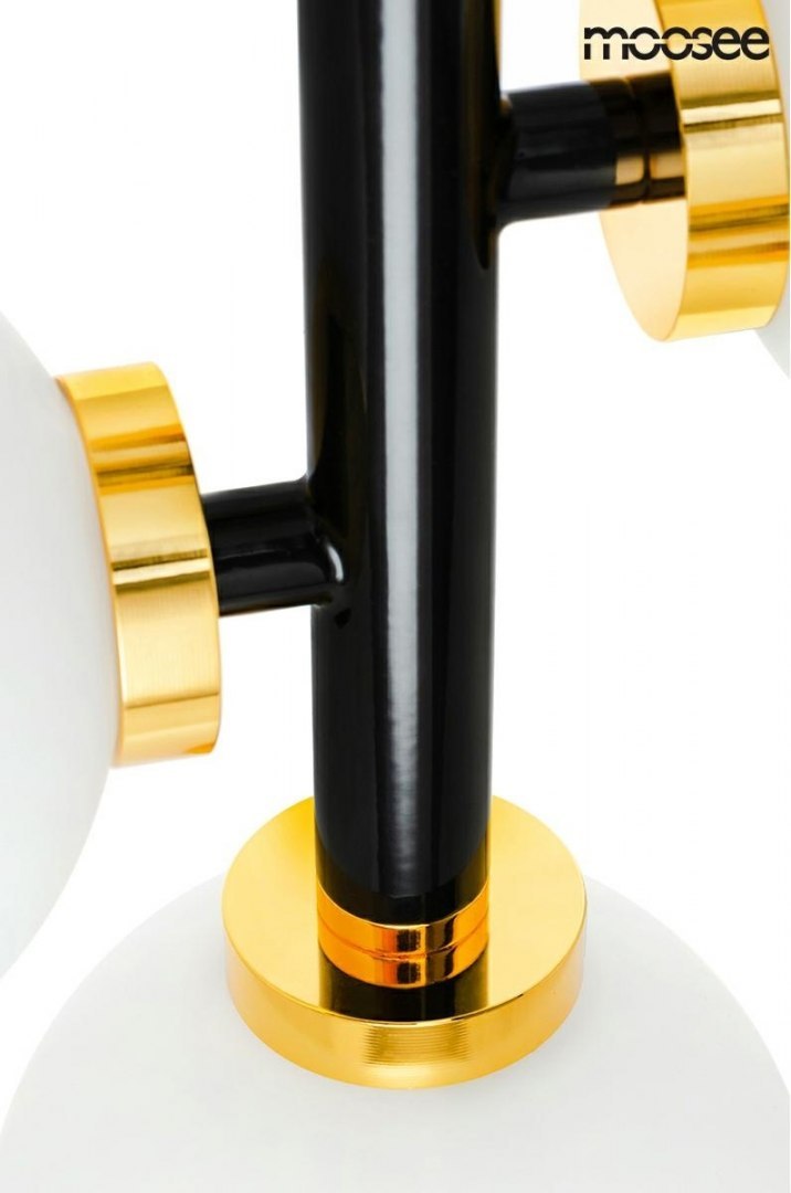 Lampa wisząca COSMO VERTICAL S czarna, złota - Moosee Lampa wisząca COSMO VERTICAL S czarna, złota - Moosee