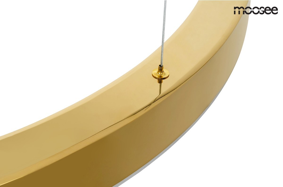 Lampa wisząca RING LUXURY 50 złota LED - Moosee Lampa wisząca RING LUXURY 50 złota LED - Moosee