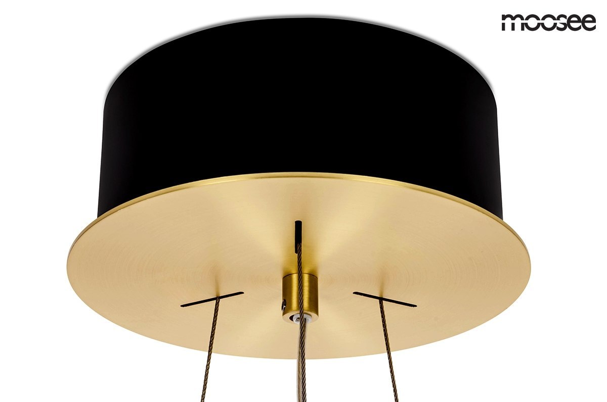 Lampa wisząca SATURNUS 47 złota LED, kryształ - Moosee Lampa wisząca SATURNUS 47 złota LED, kryształ - Moosee