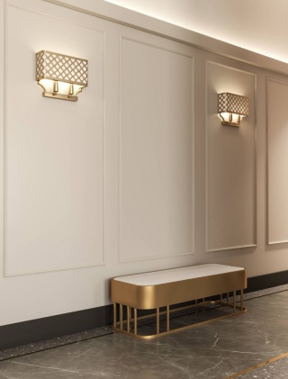 Kinkiet VERNO PARETTE OLD GOLD - Orlicki Design