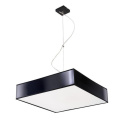 Lampa wisząca HORUS 35 czarna nowoczesna kwadratowa - Sollux Lighting