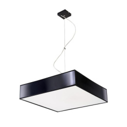Lampa wisząca HORUS 45 czarna nowoczesna kwadratowa - Sollux Lighting