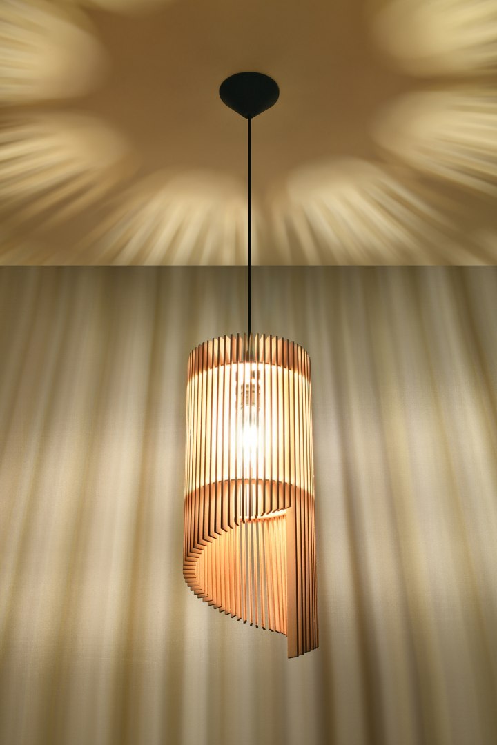 Lampa wisząca drewniana ALEXIA - Sollux Lighting