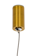 Lampa wisząca ASTRA 1 antyczny mosiądz - metal, szkło King Home