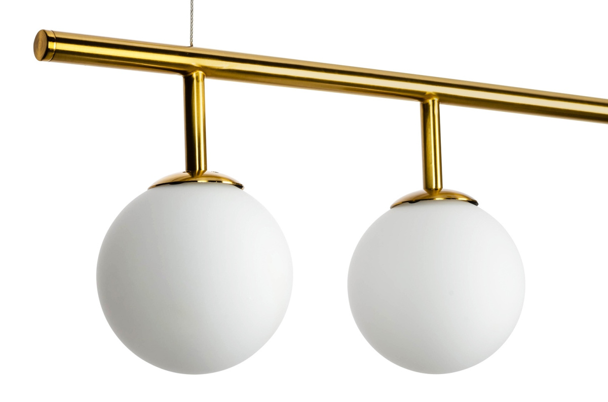 Lampa wisząca ASTRA 2 antyczny mosiądz - metal, szkło King Home Lampa wisząca ASTRA 2 antyczny mosiądz - metal, szkło King Home