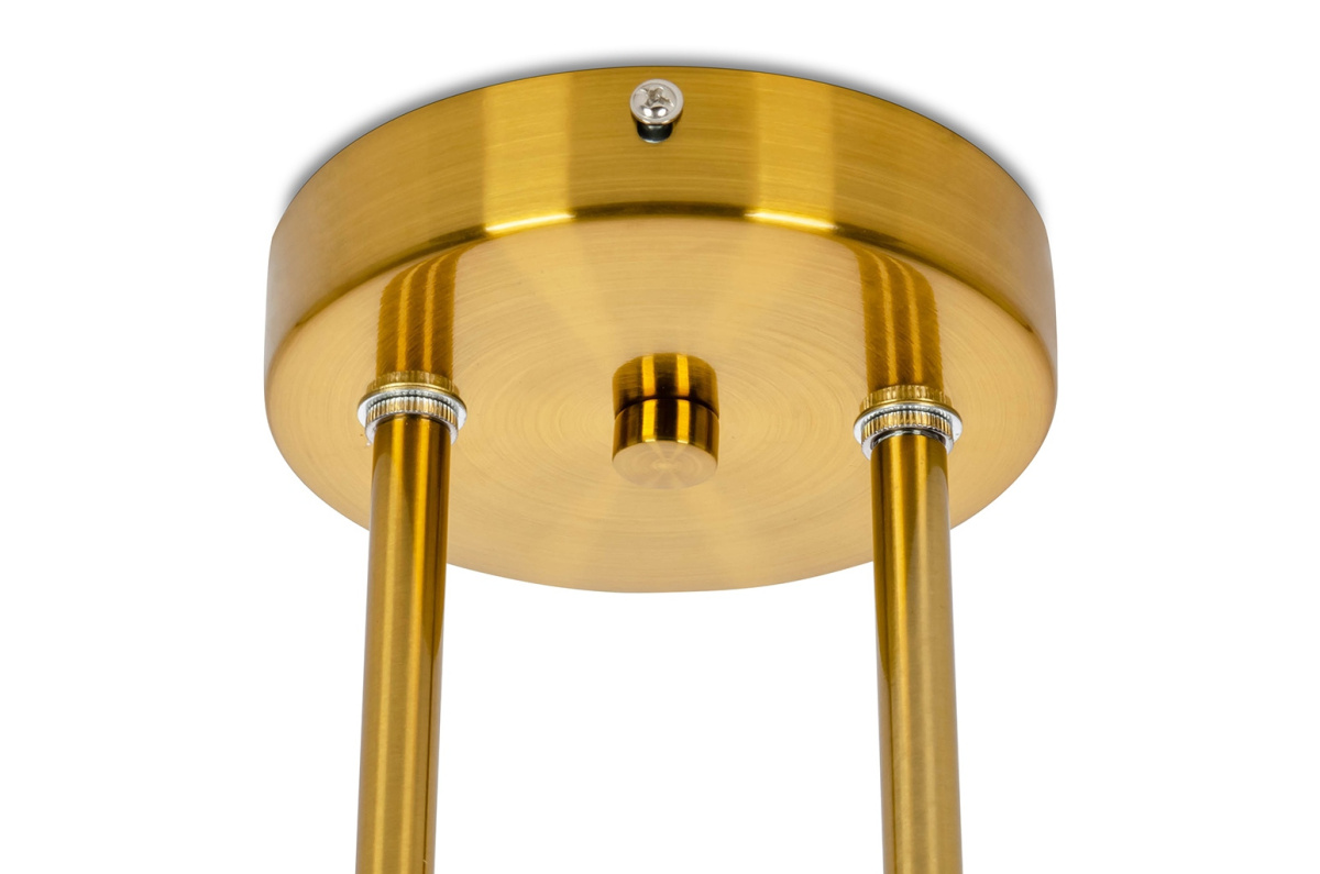 Lampa wisząca ASTRA 3 antyczny mosiądz - metal, szkło King Home Lampa wisząca ASTRA 3 antyczny mosiądz - metal, szkło King Home