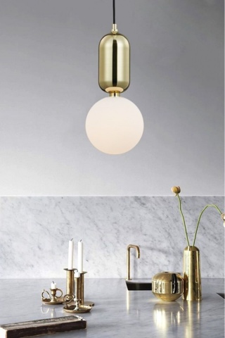 Lampa wisząca BOY M Fi 25 złota - King Home