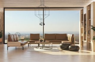 Lampa wisząca FLUSSO 8 czarna - King Home