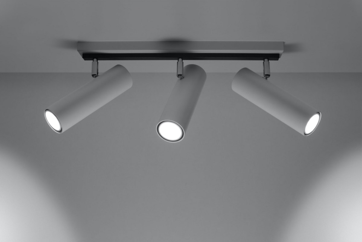 Plafon DIREZIONE 3 biały listwa sufitowa regulowane tuby - Sollux Lighting