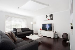 Plafon materiałowy LUNA 4 biały 140/140cm G13 tkanina - Sollux Lighting