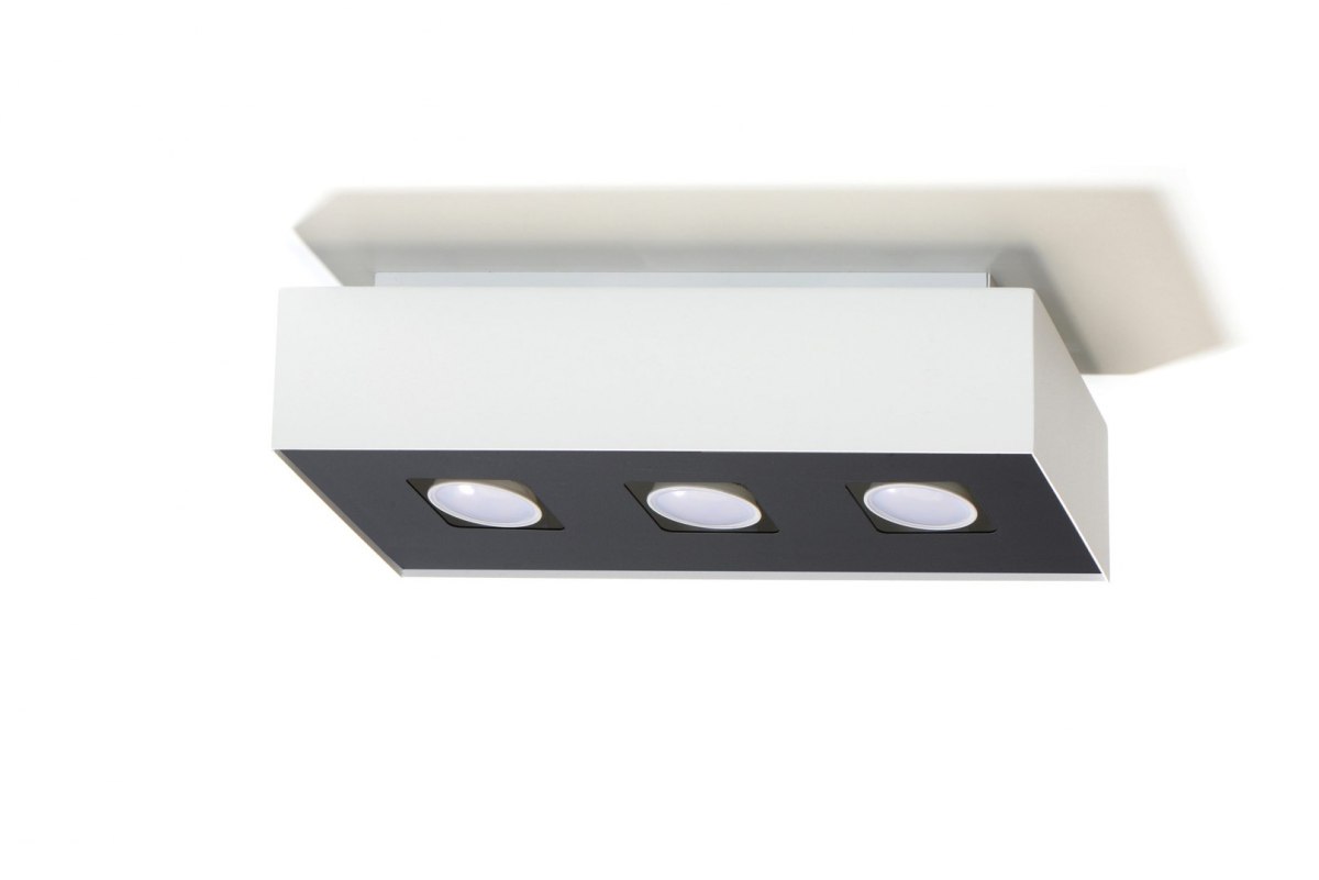 Plafon MONO 3 Biały - Sollux Lighting Plafon MONO 3 Biały - Sollux Lighting