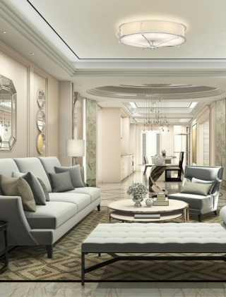 Plafon sufitowy STESSO PL CROMO L - Orlicki Design