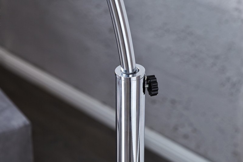 Lampa podłogowa BIG BOW II Chromowana - Invicta Interior Lampa podłogowa BIG BOW II Chromowana - Invicta Interior