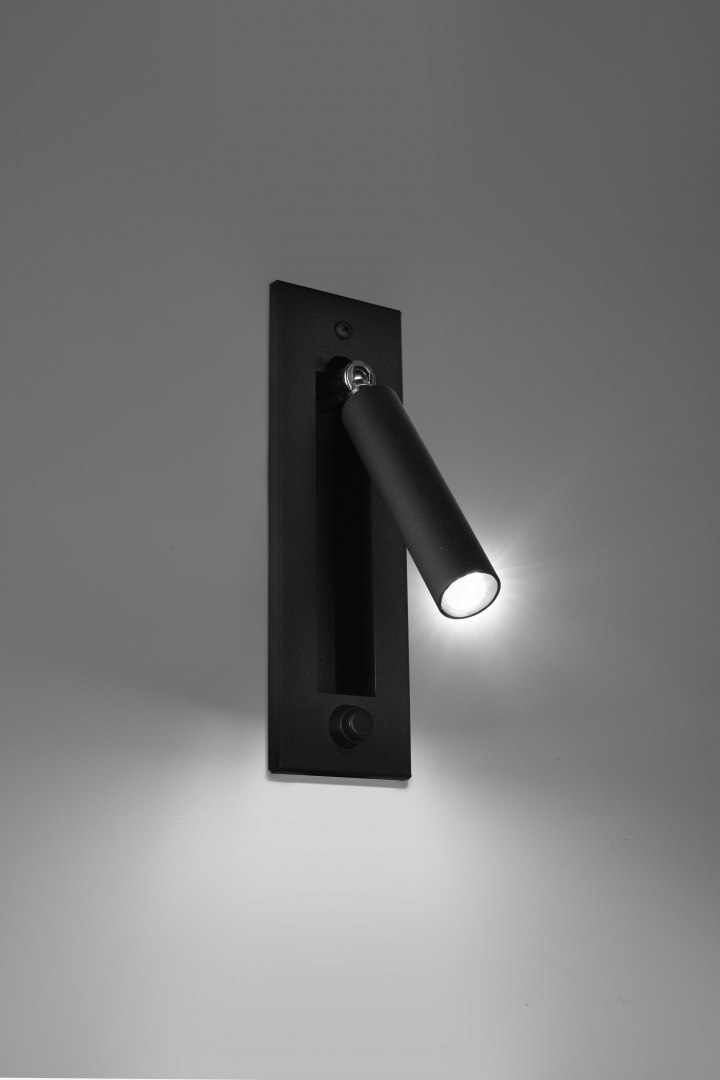 Kinkiet podtynkowy ENIF czarny - Sollux Lighting