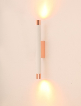 Kinkiet Q Parette Bianco / Rose Gold - Orlicki Design