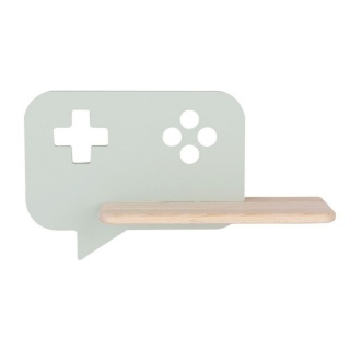 Kinkiet lampka dziecięca LED z półką CONSOLE konsola miętowa - Candellux Lighting