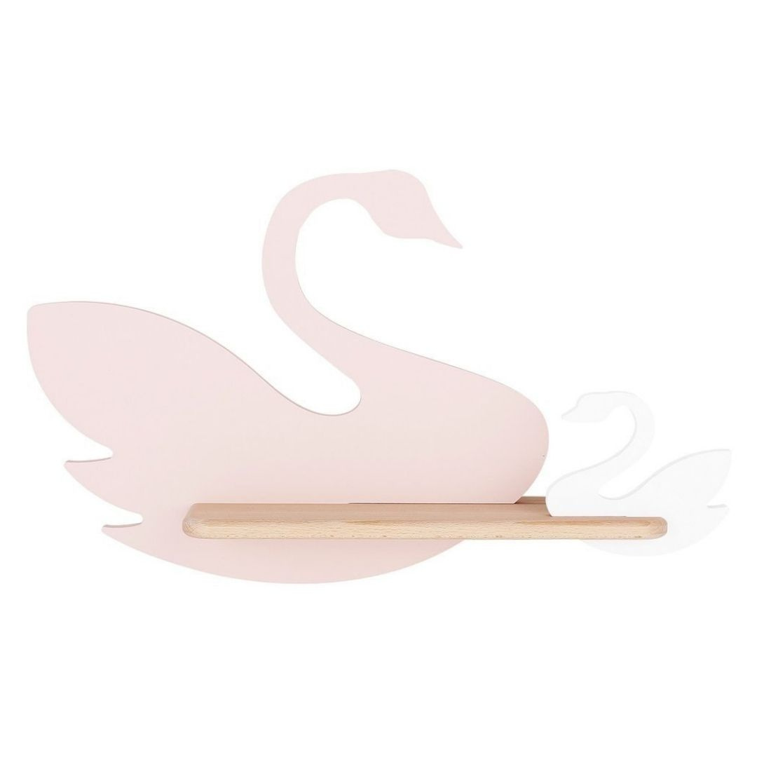 Kinkiet lampka dziecięca LED z półką SWAN łabędź różowo-biały - Candellux Lighting Kinkiet lampka dziecięca LED z półką SWAN łabędź różowo-biały - Candellux Lighting