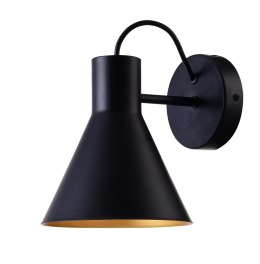 Kinkiet MORE czarno-złoty pojedynczy w stylu loft - Candellux Lighting