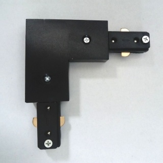 Łącznik kątowy zasilający czarny - Orlicki Design