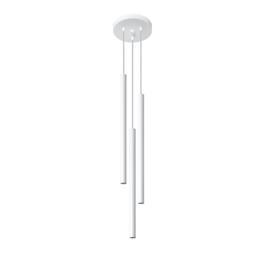 Lampa wisząca PASTELO 3P biała -Sollux Lighting Lampa wisząca PASTELO 3P biała -Sollux Lighting