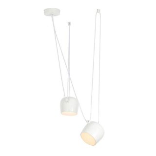 Lampa wisząca EYE 2 biała - LED, aluminium - King Home