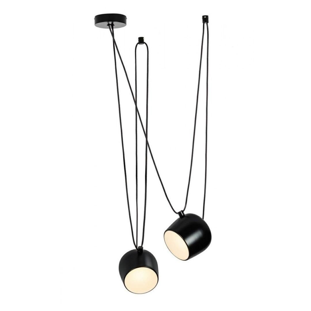 Lampa wisząca EYE 2 czarna - LED, aluminium - King Home